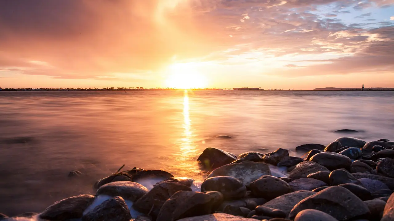 Sunset over the Chula Vista waterfront