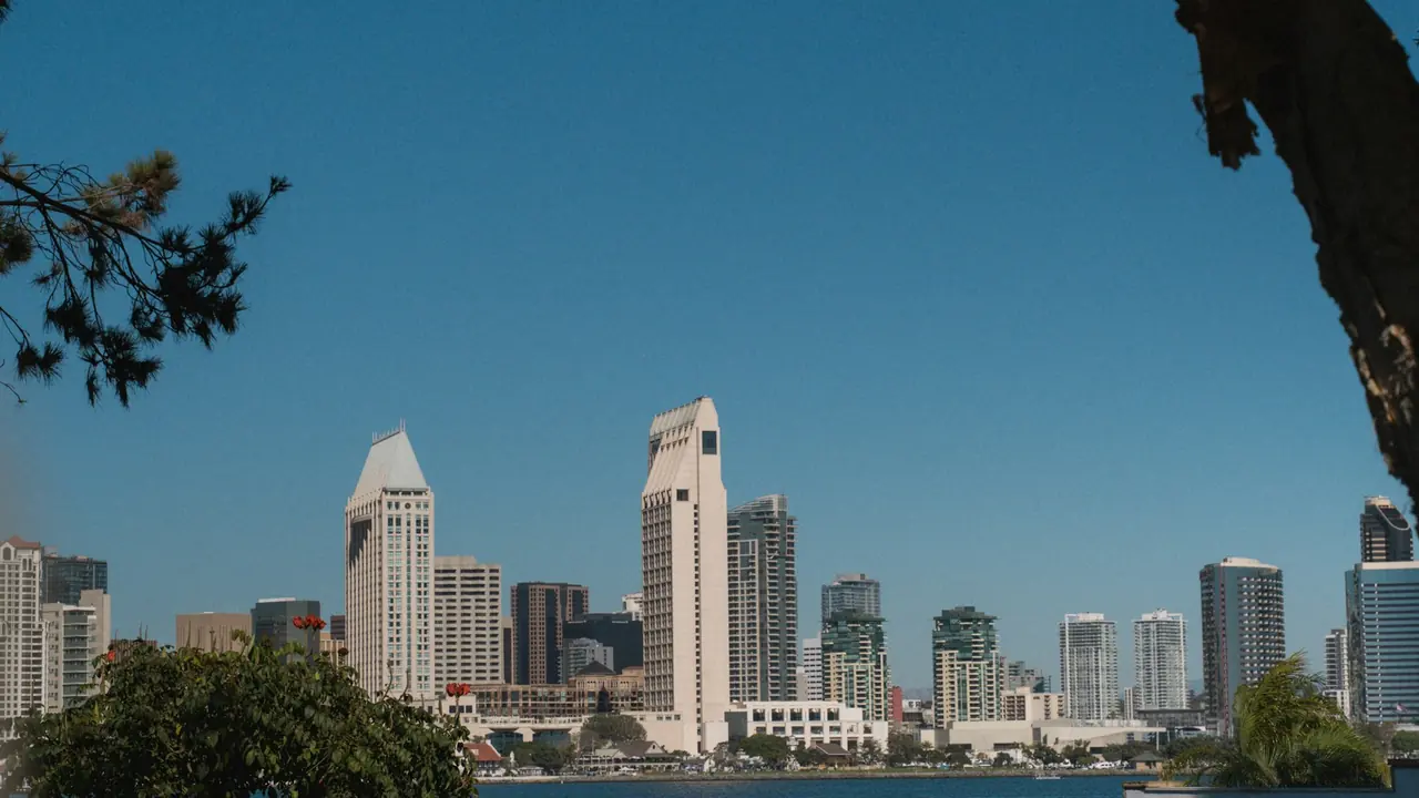 Downtown San Diego skyline across the bay