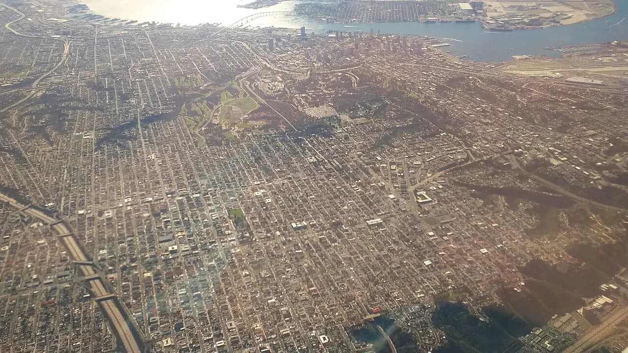 Hillcrest and North Park with downtown San Diego beyond