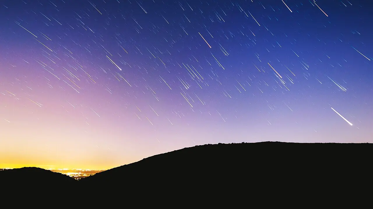 Night sky near Black Mountain Road, northern San Diego