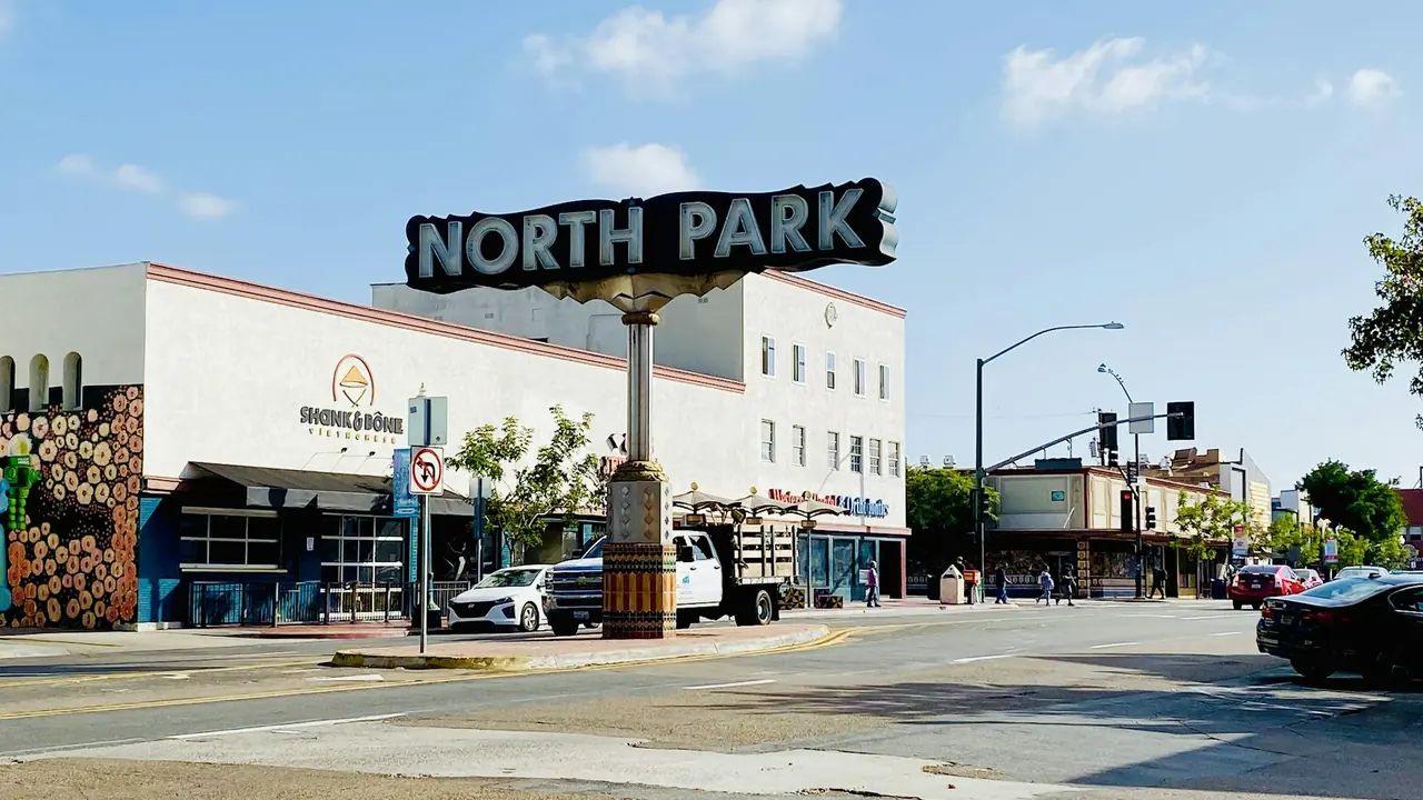 North Park neighborhood sign, San Diego