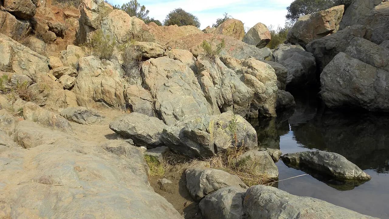 Rock formations at Los Peñasquitos Canyon Preserve