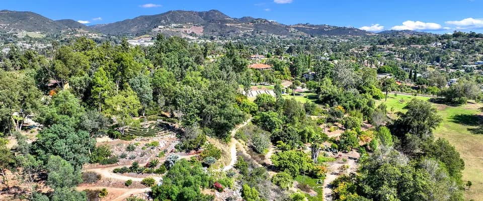 Hills and neighborhoods across Vista in North County San Diego